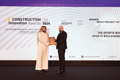 حصل مشروع &#8220;المسار الرياضي&#8221; على جائزة الابتكار في البناء لعام 2024 في المملكة العربية السعودية لفئة &#8220;مشروع العام الضخم&#8221;. 